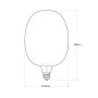 Ampoule LED décorative E27 4W filament cuivré dimmable 1500K