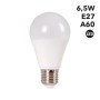 Ampoule LED E27 A60 - 6,5W  Blanc froid 6000K