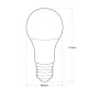 Ampoule LED E27 A60 - 10W - Dimmable Blanc neutre 4000K