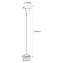 Lampadaire vintage "BANQUERO" - E27