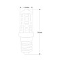 Ampoule LED E14 3,5W - Dimmable - 220-240V AC - Blanc froid 6000K