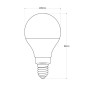 Ampoule LED E14 4.2W G45 Globe Blanc froid 6000K