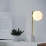 Lampe à poser boule en verre "LICRU" - E27 - Ø 15cm