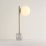 Lampe à poser boule en verre "LICRU" - E27 - Ø 15cm