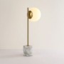 Lampe à poser boule en verre "LICRU" - E27 - Ø 15cm