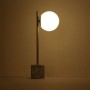 Lampe à poser boule en verre "LICRU" - E27 - Ø 15cm