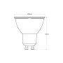 Ampoule LED GU10 5,4W verre - 740lm - PAR16 - 100 degrés Blanc froid 6000K