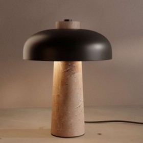 Lampe à poser design "CEP" - Base en marbre - 2 x G9