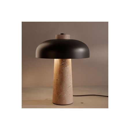 Lampe à poser design "CEP" - Base en marbre - 2 x G9