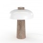 Lampe à poser design "CEP" - Base en marbre - 2 x G9