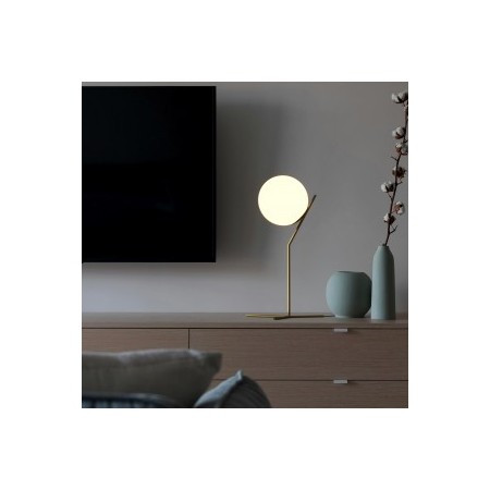 Lampe à poser boule en verre "NOLA" - E27 - Ø 25cm