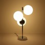 Lampe à poser triple boule en verre "ROM" - 3 x E27 - Ø 15cm