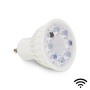 Ampoule LED GU10 4W RGB+CCT réglable sur 3 températures différentes de 2700-6500ºK RF / Wifi