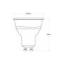 Ampoule LED GU10 - 3,5W - CCT réglable sur 2 températures différentes de 2700-4000ºK - Fumagalli