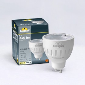 Ampoule LED GU10 - 6W - CCT réglable sur 2 températures différentes de 2700-4000ºK - Fumagalli