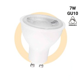 Ampoule LED GU10 - 7W - Dimmable - Ø50mm - Optique à 45 degrés Blanc neutre 4000K