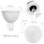Ampoule LED GU5.3 / MR16 5W 12V 350lm Blanc froid 6000K
