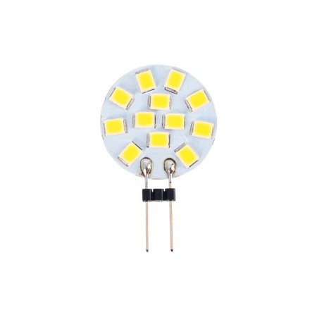 Ampoule LED G4 plate bi-pin 2W - 12V AC/DC Blanc froid 6000K