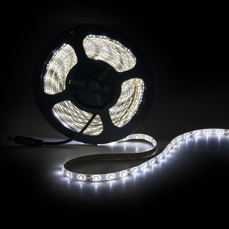 Réglette de 300 LEDs 24W 1 200Lm SMD3528 12VDC IP65 x5M 40 000H [PL219002]