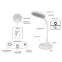 Lampe loupe LED de bureau - Dimmable - CCT - 8W