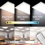 Pack de 4 - Panneau LED extra-plat CCT réglable sur 3 températures de 3000-6000ºK dimmable avec télécommande - 60x60cm - 40W