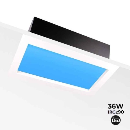 Panneau LED "Blue Skylight" - effet de ciel - Daylight - 48W