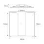Panneau encastré Troffer à LED 60x60cm - CCT réglable sur 3 températures différentes de 3000-6500ºK - 40W - OSRAM chip - UGR18