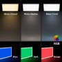 Panneau LED de rétroéclairage de surface 60x30cm - 22W - CCT réglable sur 3 températures de 2700-6500ºK + 2RGB - Rétroéclairé