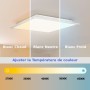 Panneau LED de rétroéclairage en surface 45x45cm - 22W - CCT réglable sur 3 températures de 2700-6500ºK + 2RGB - Rétroéclairé