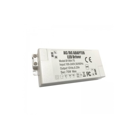 Alimentation 12V DC 75W 6.25A 100-240V