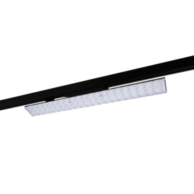 Luminaire linéaire LED triphasé orientable 20W - CCT réglable sur 3 températures différentes de 3000-5000ºK - Driver KGP - Noir