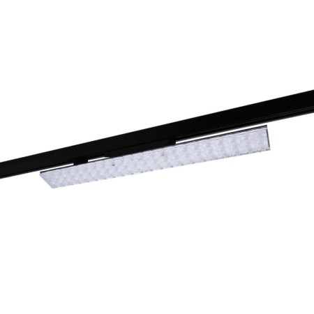 Luminaire linéaire LED triphasé orientable 20W - CCT réglable sur 3 températures différentes de 3000-5000ºK - Driver KGP - Noir