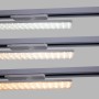 Luminaire linéaire LED triphasé orientable 20W - CCT réglable sur 3 températures différentes de 3000-5000ºK - Driver KGP - Blanc