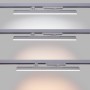 Luminaire linéaire LED triphasé orientable 20W - CCT réglable sur 3 températures différentes de 3000-5000ºK - Driver KGP - Blanc