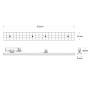 Luminaire linéaire LED triphasé orientable 20W - CCT réglable sur 3 températures différentes de 3000-5000ºK - Driver KGP - Blanc