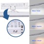 Luminaire linéaire LED triphasé orientable 20W - CCT réglable sur 3 températures différentes de 3000-5000ºK - Driver KGP - Blanc