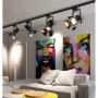 Projecteur sur rail monophasé orientable "Cinema" - E27