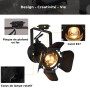 Projecteur sur rail monophasé orientable "Cinema" - E27