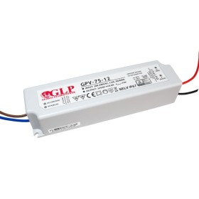 Alimentation LED étanche 12V DC - 75W - IP67 - GLP