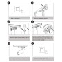 Spot rail triphasé LED 36W CCT réglable sur 3 températures différentes de 2700-6000ºK Triac Dimmable