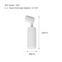 Spot sur rail monophasé avec angle d'éclairage ajustable 8W