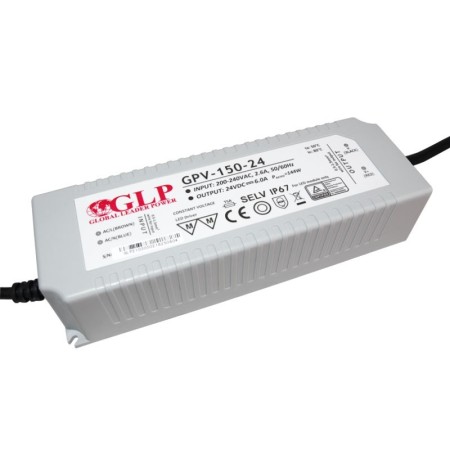 Alimentation LED étanche 24V DC - 150W - IP67 - GLP