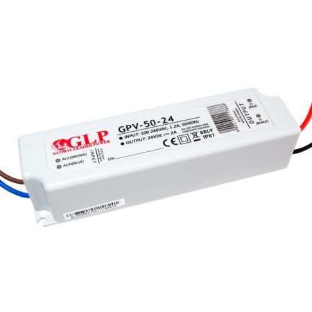 Alimentation LED étanche 24V DC - 50W - IP67 - GLP