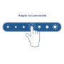 Spot LED CCT réglable sur 3 températures différentes de 2700-6500ºK sur rail magnétique 48V - 25W - Mi Light - Noir