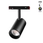 Spot LED CCT réglable sur 3 températures différentes de 2700-6500ºK sur rail magnétique 48V - 25W - Mi Light - Noir