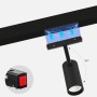 Spot LED sur rail magnétique RGB + CCT réglable sur 3 températures différentes de 2700-6500ºK - 48V - 12W - Mi Light