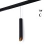 Spot suspendu LED sur rail magnétique - 48V - 7W - Faible UGR - IRC 95 - Blanc chaud 2700K