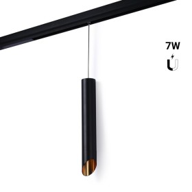 Spot suspendu LED sur rail magnétique - 48V - 7W - Faible UGR - IRC 95 - Blanc chaud 2700K
