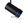 Spot LED sur rail magnétique avec Zoom 10°-55º - 48V - 12W - Blanc chaud 2700K