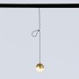 Suspension boule LED sur rail magnétique 48V - 6W - Blanc chaud 2700K - IRC90 - Or